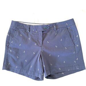 Tommy Hilfiger Blue Anchor Print Shorts Size 6